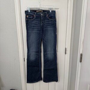 Big Star Women's Mid Rise Fit "Maddie" Dark-Wash Jeans, Size 26L